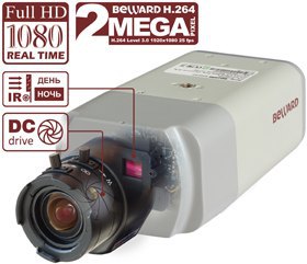 Внутренняя 2 Мп IP-камера Beward BD3370, механический ИК-фильтр, DWDR, 3DNR/SPQ: SECURECAM