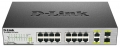 D-Link DES-1018MP ������������� ���������� � 16 POE ������� 100Mbps � 2 �����-������� 1000Mbps
